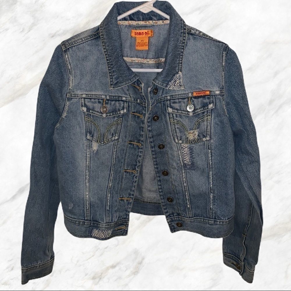 Zana Di Distressed Denim Jacket